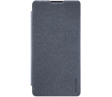 Nillkin Sparkle PU Leather Book Case voor Xiaomi Mi Mix 2 - Zwart Zwart