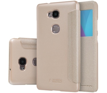Nillkin New Sparkle S-View Book Case voor Huawei Honor 5X - Goud