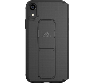 Adidas Folio Grip Book Case - Apple iPhone XR (6.1") - Zwart Zwart