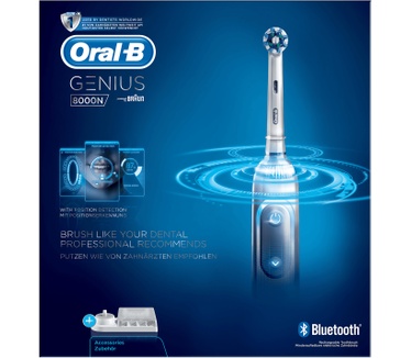 Oral-B Genius 8000N Silver Elektrische Tandenborstel Powered By Braun