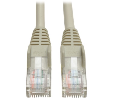 Tripp-Lite Cat5e 350MHz Snagless Molded Patch Cable (RJ45 M/M) - Grey, 2.13 m