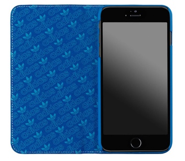 Adidas Booklet Case for Apple iPhone 6 Plus - Bluebird/White