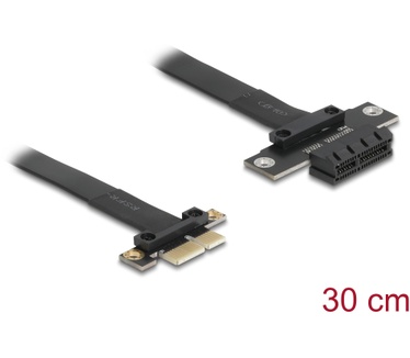 Delock 81297 PCI Express x1 male to x1 slot Extension 30 cm Riser Card ...
