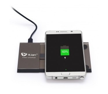 Itian Wireless Fast Charger - Qi-lader voor smartphones - Black