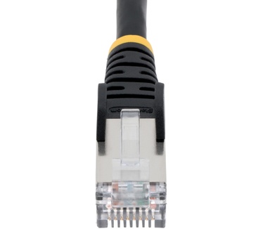 Startech.com 7.5m CAT6a Ethernet Kabel, Zwart, Low Smoke Zero Halogen (LSZH), 10GbE 500MHz 100W PoE++ Snagless RJ-45 S/FTP Netwerk Patch Kabel met Trekontlasting, Fluke Tested/ETL