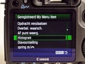 Canon Eos 50D recensie interface