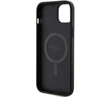 Guess 4G MagSafe Back Case - Apple iPhone 15 Plus (6.7") - Zwart Zwart