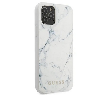 Guess Marble Hard Case - Apple iPhone 12 Pro Max (6.7")  Wit