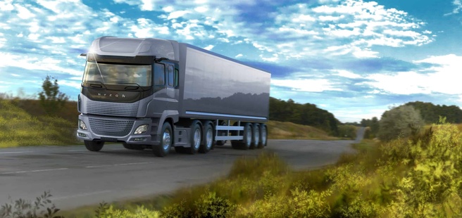 Hyzon waterstofvrachtwagen