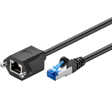 Goobay CAT 6a S/FTP 0.5m Zwart