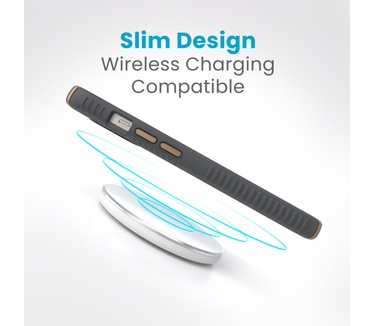 Speck Presidio2 Grip Apple iPhone 15 Charcoal Grey - with Microban