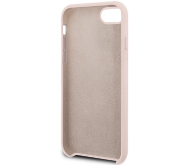 Guess Silicone Retro Hard Case Apple iPhone 7/8/SE (2020) - Roze  Roze
