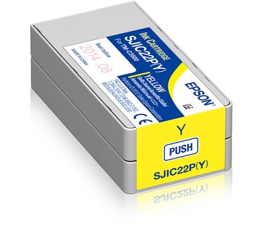 Epson SJIC22P(Y): Ink cartridge for ColorWorks C3500 (yellow)