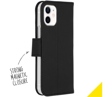 Accezz Wallet Softcase Booktype (IPhone 12 Mini) Zwart