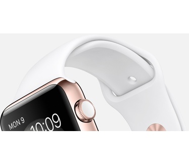 Apple Watch Edition (rozegouden pin, 38mm) Wit (Wit)