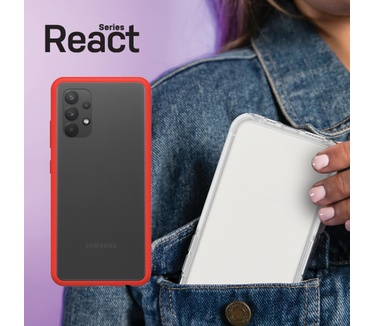 Otterbox React Series voor Samsung Galaxy A32, Power Red