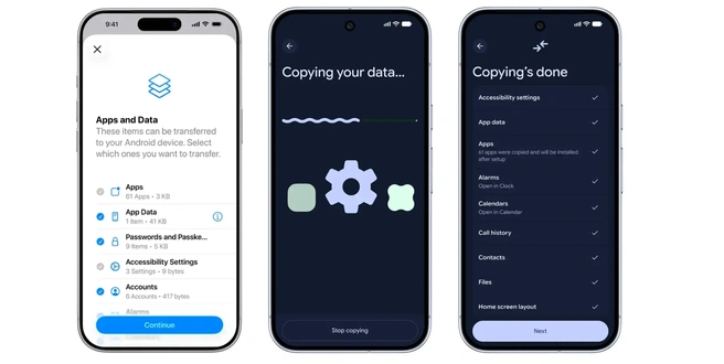 Wisselen van iOS naar Android