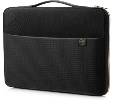 HP 14" Carry Sleeve Black/Gold Goud, Zwart