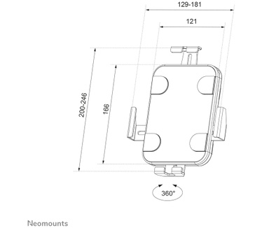 Neomounts by Newstar Neomounts by Newstar wand tablethouder