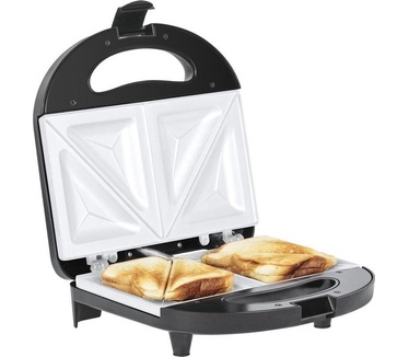 Teesa Appareil à croque-monsieur TSA3222 avec plaques en céramique argenté/noir