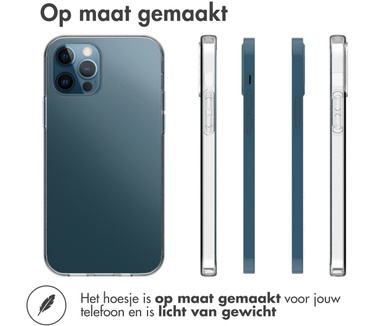 Accezz Clear Backcover (IPhone 12, iPhone 12 Pro) Transparant