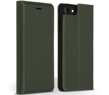 Accezz Premium Leather Slim Bookcase iPhone SE (2022 / 2020) / 8 / 7 / 6(s) - Groen