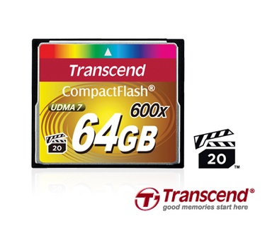 Transcend 64GB Compact Flash card 600x