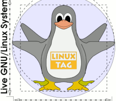 Knoppix logo (groot, Linux tag)