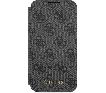 Guess 4G Wallet Book Case voor Samsung Galaxy S22 (S901) - Grijs Grijs