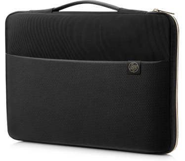 HP 14" Carry Sleeve Black/Gold Goud, Zwart