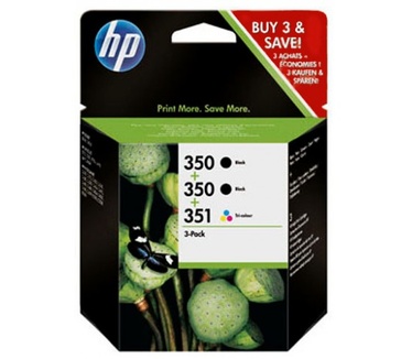 HP 350/350/351 Inkjet Print Cartridges 3-Pack