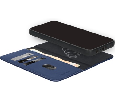 Mobiparts MagSafe geschikte 2 in 1 Wallet Case gemaakt van echt leer