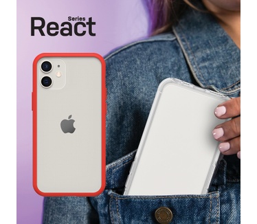 Otterbox React Series voor Apple iPhone 12 mini, Power Red - Geen retailverpakking