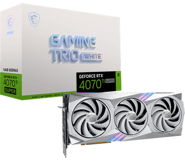 MSI GeForce RTX 4070 Ti SUPER 16G GAMING TRIO WHITE