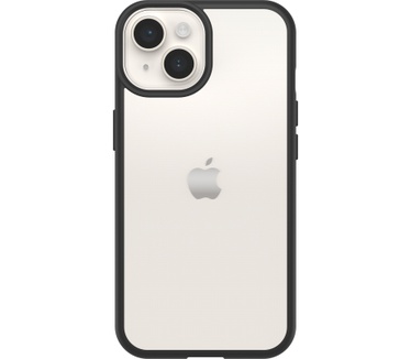 Otterbox OtterBox React-hoesje voor iPhone 14 Plus, schokbestendig, valbestendig, ultradun, beschermende, getest volgens militaire standaard, Antimicrobieel, Black Crystal, Geen retailverpakking