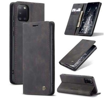 Caseme Samsung Galaxy A31 Retro Wallet Case - Zwart