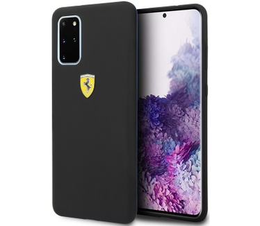 Ferrari SF Silicone Case voor Samsung Galaxy S20 Plus - Zwart  Zwart