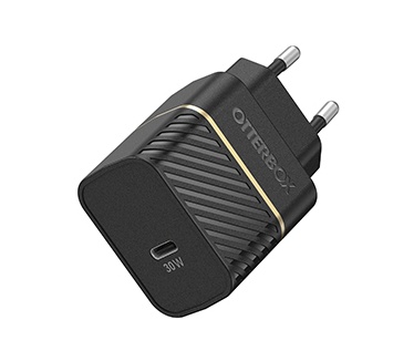 Otterbox EU Wall Charger 30W GaN - 1X USB-C 30W USB-PD, zwart