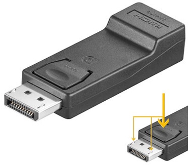 Wentronic HDMI DisplayPort Adapter
