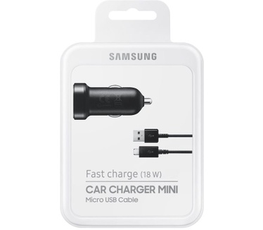 Samsung Adaptive Fast Charging USB 2.0 Autolader met micro-USB-kabel