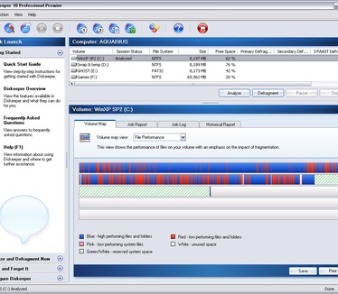 Diskeeper 10.0 screenshot
