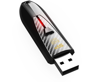 Silicon Power 64GB Blaze B25 USB 3.1 compacte flashdrive Zwart