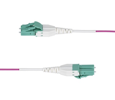 Startech.com 7m LC naar LC (UPC) OM4 Multimode Glasvezel Netwerkkabel, Erika Violet, 50/125µm, 40G/100G, LOMMF/VCSEL, Uniboot Connector Kabel, OFNR OFNR Riser Rated