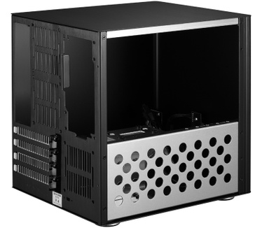 Jonsbo V4 Micro-ATX Cube-Gehäuse - schwarz
