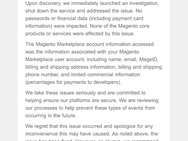 Datalek bij Magento