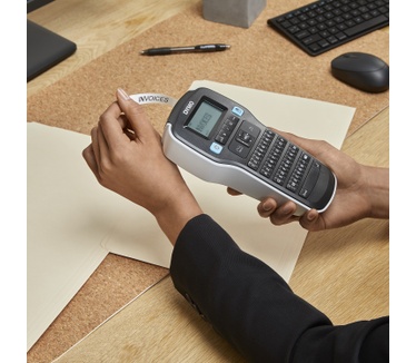 Dymo DYMO LabelManager 160-labelmaker | Draagbare labelprinter met AZERTY-toetsenbord | Inclusief zwart-wit D1-etiketten (12 mm) | Voor thuis en op kantoor