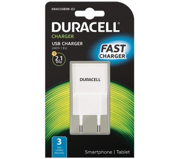 Duracell 2.1A USB Phone/Tablet Charger