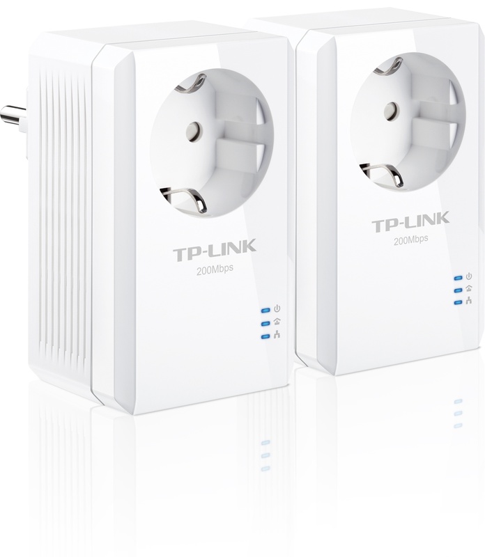 TPLink AV200 Powerline adapter met geïntegreerd stopcontact Startset