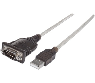 Manhattan 0.45m, USB/Serial Zilver