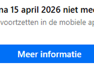 De melding op Messenger.com
